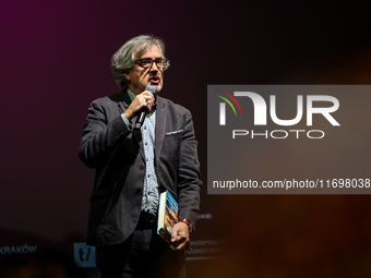 Sebastian Barry participates in a panel discussion during the 16. Joseph Conrad International Literature Festival in Krakow, Poland on Octob...