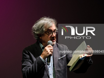 Sebastian Barry participates in a panel discussion during the 16. Joseph Conrad International Literature Festival in Krakow, Poland on Octob...