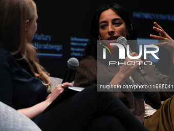 Claudia Durastanti participates in a panel discussion during the 16. Joseph Conrad International Literature Festival in Krakow, Poland on Oc...