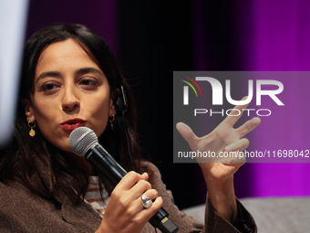 Claudia Durastanti participates in a panel discussion during the 16. Joseph Conrad International Literature Festival in Krakow, Poland on Oc...