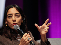 Claudia Durastanti participates in a panel discussion during the 16. Joseph Conrad International Literature Festival in Krakow, Poland on Oc...