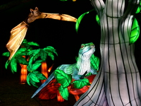 The 4th edition of the Wild Lights Festival at the Peaugres Safari in Ardeche, France, features more than 2,000 light sculptures during the...