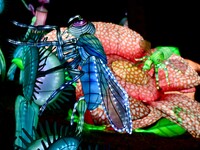 The 4th edition of the Wild Lights Festival at the Peaugres Safari in Ardeche, France, features more than 2,000 light sculptures during the...