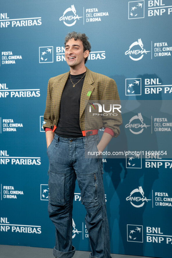 Paolo Madonna attends the ''Mani Nude'' photocall during the 19th Rome Film Festival at Auditorium Parco Della Musica in Rome, Italy, on Oct...