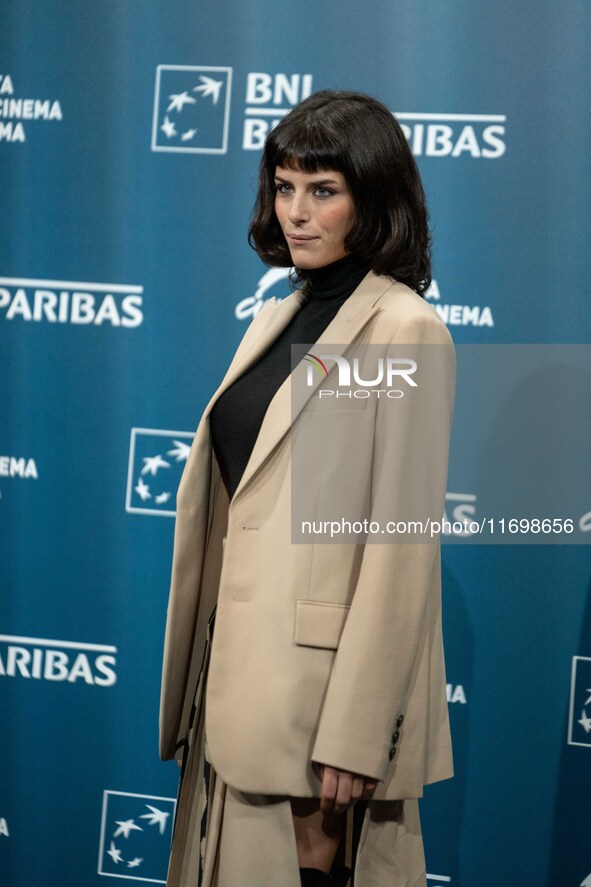 Giordana Faggiano attends the ''Mani Nude'' photocall during the 19th Rome Film Festival at Auditorium Parco Della Musica in Rome, Italy, on...