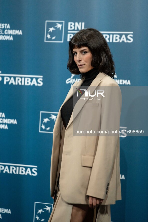 Giordana Faggiano attends the ''Mani Nude'' photocall during the 19th Rome Film Festival at Auditorium Parco Della Musica in Rome, Italy, on...