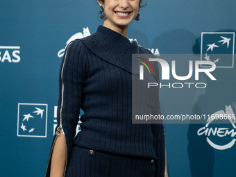 Fotini Peluso attends the ''Mani Nude'' photocall during the 19th Rome Film Festival at Auditorium Parco Della Musica in Rome, Italy, on Oct...