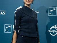 Fotini Peluso attends the ''Mani Nude'' photocall during the 19th Rome Film Festival at Auditorium Parco Della Musica in Rome, Italy, on Oct...