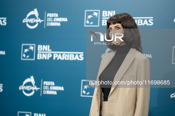 Giordana Faggiano attends the ''Mani Nude'' photocall during the 19th Rome Film Festival at Auditorium Parco Della Musica in Rome, Italy, on...