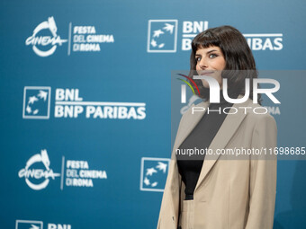 Giordana Faggiano attends the ''Mani Nude'' photocall during the 19th Rome Film Festival at Auditorium Parco Della Musica in Rome, Italy, on...