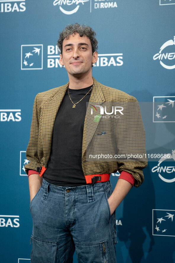 Paolo Madonna attends the ''Mani Nude'' photocall during the 19th Rome Film Festival at Auditorium Parco Della Musica in Rome, Italy, on Oct...