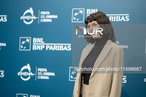 Giordana Faggiano attends the ''Mani Nude'' photocall during the 19th Rome Film Festival at Auditorium Parco Della Musica in Rome, Italy, on...