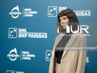 Giordana Faggiano attends the ''Mani Nude'' photocall during the 19th Rome Film Festival at Auditorium Parco Della Musica in Rome, Italy, on...