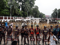 The interim government increases security around the Bangabhaban due to protests demanding the resignation of President Mohammed Shahabuddin...