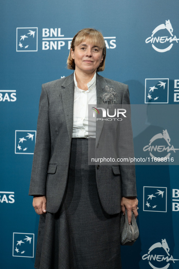 Michela Cescon attends the ''L'Isola Degli Idealisti'' photocall during the 19th Rome Film Festival at Auditorium Parco Della Musica in Rome...