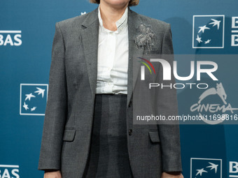 Michela Cescon attends the ''L'Isola Degli Idealisti'' photocall during the 19th Rome Film Festival at Auditorium Parco Della Musica in Rome...