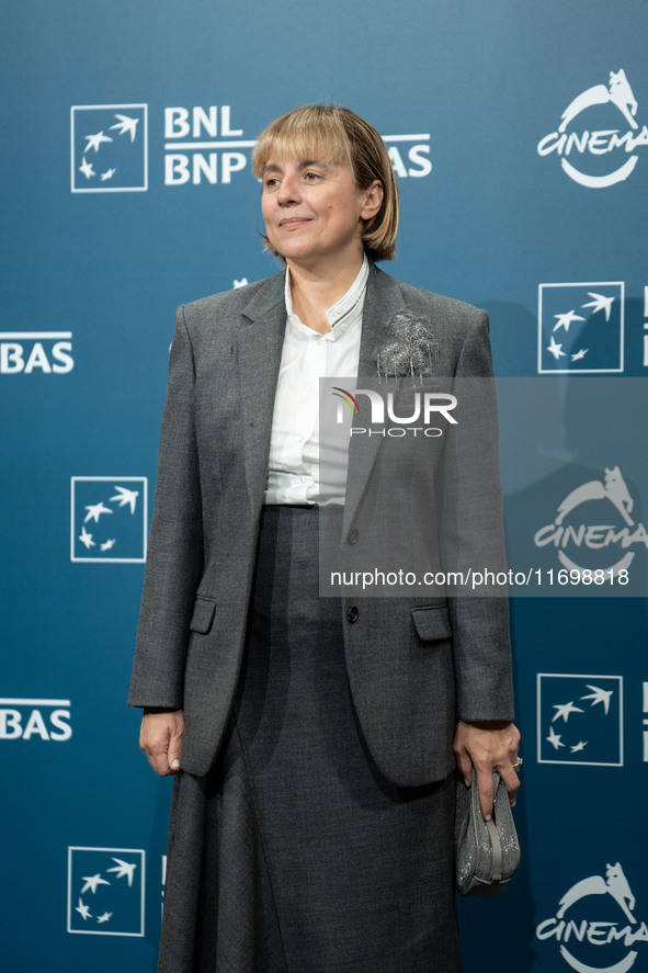 Michela Cescon attends the ''L'Isola Degli Idealisti'' photocall during the 19th Rome Film Festival at Auditorium Parco Della Musica in Rome...