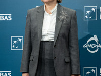 Michela Cescon attends the ''L'Isola Degli Idealisti'' photocall during the 19th Rome Film Festival at Auditorium Parco Della Musica in Rome...