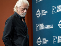 Tommaso Ragno attends the ''L'Isola Degli Idealisti'' photocall during the 19th Rome Film Festival at Auditorium Parco Della Musica in Rome,...