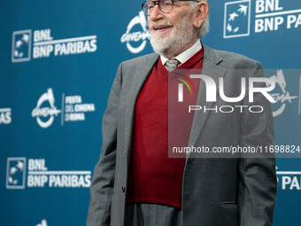 Renato Carpentieri attends the ''L'Isola Degli Idealisti'' photocall during the 19th Rome Film Festival at Auditorium Parco Della Musica in...