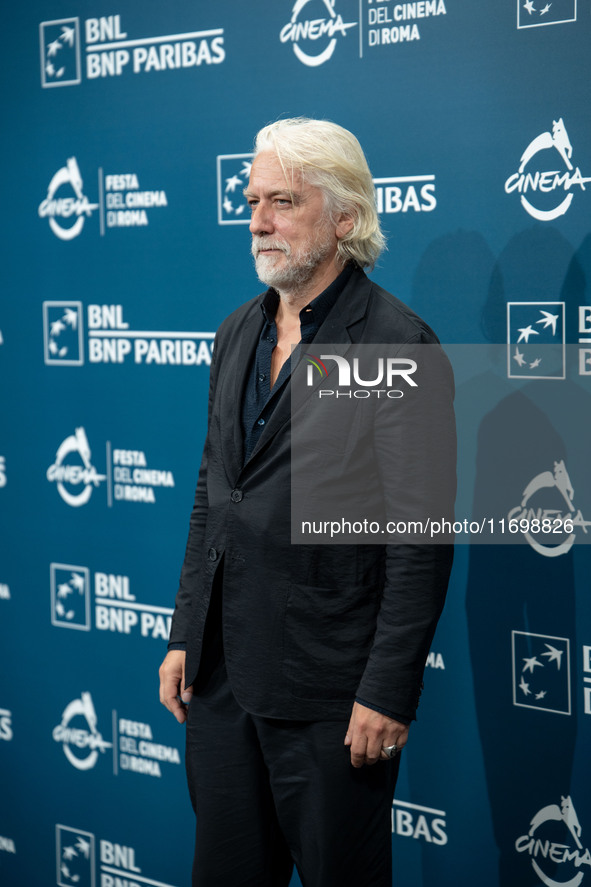 Tommaso Ragno attends the ''L'Isola Degli Idealisti'' photocall during the 19th Rome Film Festival at Auditorium Parco Della Musica in Rome,...