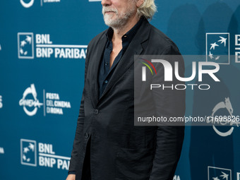 Tommaso Ragno attends the ''L'Isola Degli Idealisti'' photocall during the 19th Rome Film Festival at Auditorium Parco Della Musica in Rome,...