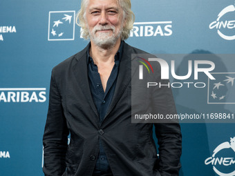 Tommaso Ragno attends the ''L'Isola Degli Idealisti'' photocall during the 19th Rome Film Festival at Auditorium Parco Della Musica in Rome,...