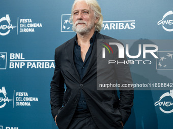 Tommaso Ragno attends the ''L'Isola Degli Idealisti'' photocall during the 19th Rome Film Festival at Auditorium Parco Della Musica in Rome,...