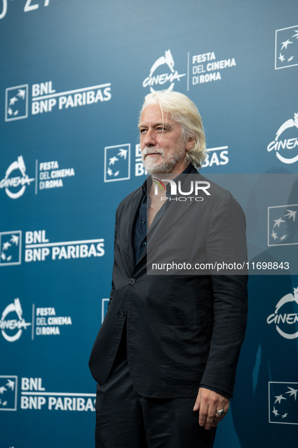 Tommaso Ragno attends the ''L'Isola Degli Idealisti'' photocall during the 19th Rome Film Festival at Auditorium Parco Della Musica in Rome,...