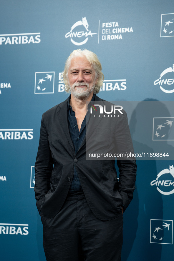 Tommaso Ragno attends the ''L'Isola Degli Idealisti'' photocall during the 19th Rome Film Festival at Auditorium Parco Della Musica in Rome,...