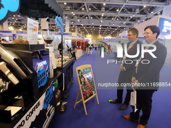 Visitors attend the 14th China International Nanotechnology Industry Expo in Suzhou, China, on October 23, 2024. (