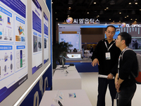 Visitors attend the 14th China International Nanotechnology Industry Expo in Suzhou, China, on October 23, 2024. (