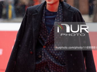 Tommaso Mantovani attends the ''Adorazione'' photocall at Casa Alice in Rome, Italy, on October 23, 2024. (