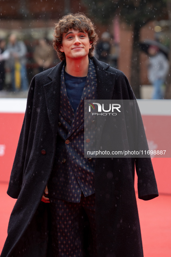 Tommaso Mantovani attends the ''Adorazione'' photocall at Casa Alice in Rome, Italy, on October 23, 2024. 