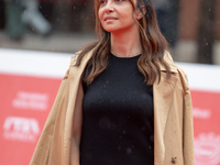 Claudia Potenza attends the ''Adorazione'' photocall at Casa Alice in Rome, Italy, on October 23, 2024. (