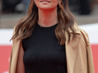 Claudia Potenza attends the ''Adorazione'' photocall at Casa Alice in Rome, Italy, on October 23, 2024. (