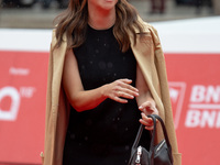 Claudia Potenza attends the ''Adorazione'' photocall at Casa Alice in Rome, Italy, on October 23, 2024. (