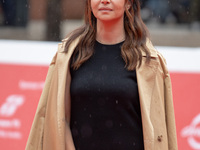 Claudia Potenza attends the ''Adorazione'' photocall at Casa Alice in Rome, Italy, on October 23, 2024. (