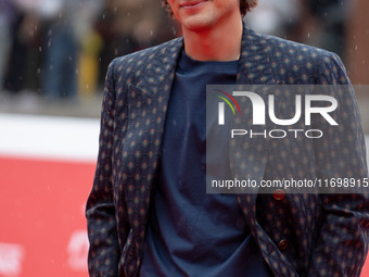 Tommaso Mantovani attends the ''Adorazione'' photocall at Casa Alice in Rome, Italy, on October 23, 2024. (