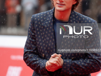 Tommaso Mantovani attends the ''Adorazione'' photocall at Casa Alice in Rome, Italy, on October 23, 2024. (