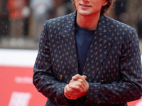 Tommaso Mantovani attends the ''Adorazione'' photocall at Casa Alice in Rome, Italy, on October 23, 2024. (