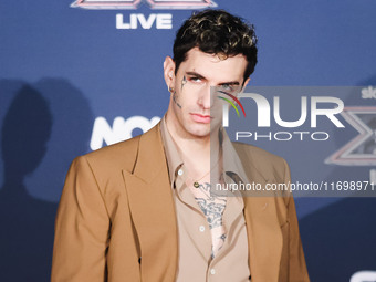 Achille Lauro attends the photocall for the press conference of X Factor at Teatro Repower in Milan, Italy, on October 22, 2024 (