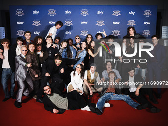 The photocall for the press conference of X Factor takes place at Teatro Repower in Milan, Italy, on October 22, 2024. (