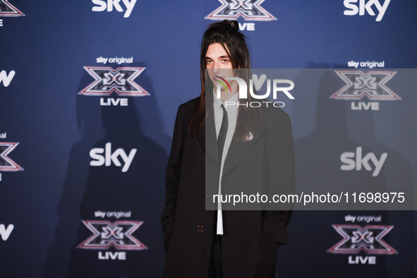 Danielle attends the photocall for the press conference of X Factor at Teatro Repower in Milan, Italy, on October 22, 2024 