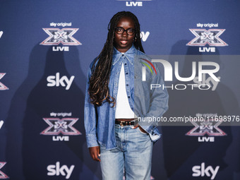 Mimi attends the photocall for the press conference of X Factor at Teatro Repower in Milan, Italy, on October 22, 2024 (