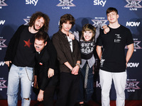 PUNKCAKE attends the photocall for the press conference of X Factor at Teatro Repower in Milan, Italy, on October 22, 2024 (