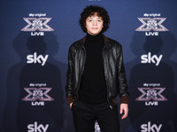 Lorenzo Salvetti attends the photocall for the press conference of X Factor at Teatro Repower in Milan, Italy, on October 22, 2024 (