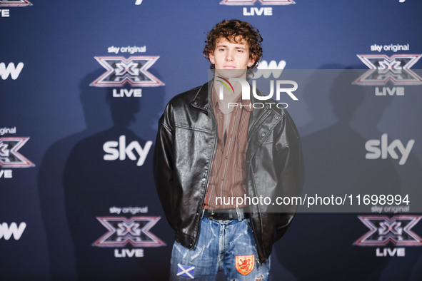 Pablo Murphy attends the photocall for the press conference of X Factor at Teatro Repower in Milan, Italy, on October 22, 2024. 