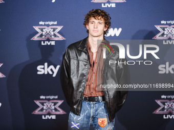 Pablo Murphy attends the photocall for the press conference of X Factor at Teatro Repower in Milan, Italy, on October 22, 2024. (