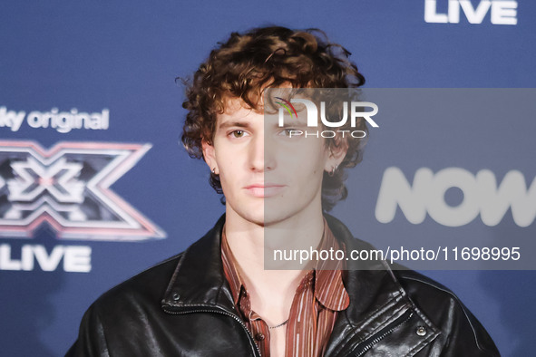 Pablo Murphy attends the photocall for the press conference of X Factor at Teatro Repower in Milan, Italy, on October 22, 2024. 